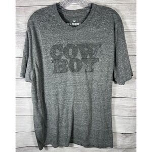 Rural Cloth XL Gray Boy Graphic‎ Tri Blend T Shirt Men's
